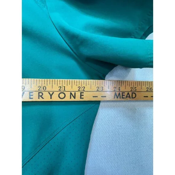 Barco One Womens Pulse Top Medical Scrubs Shirt Size XL Green Short Sleeves - Picture 5 of 9